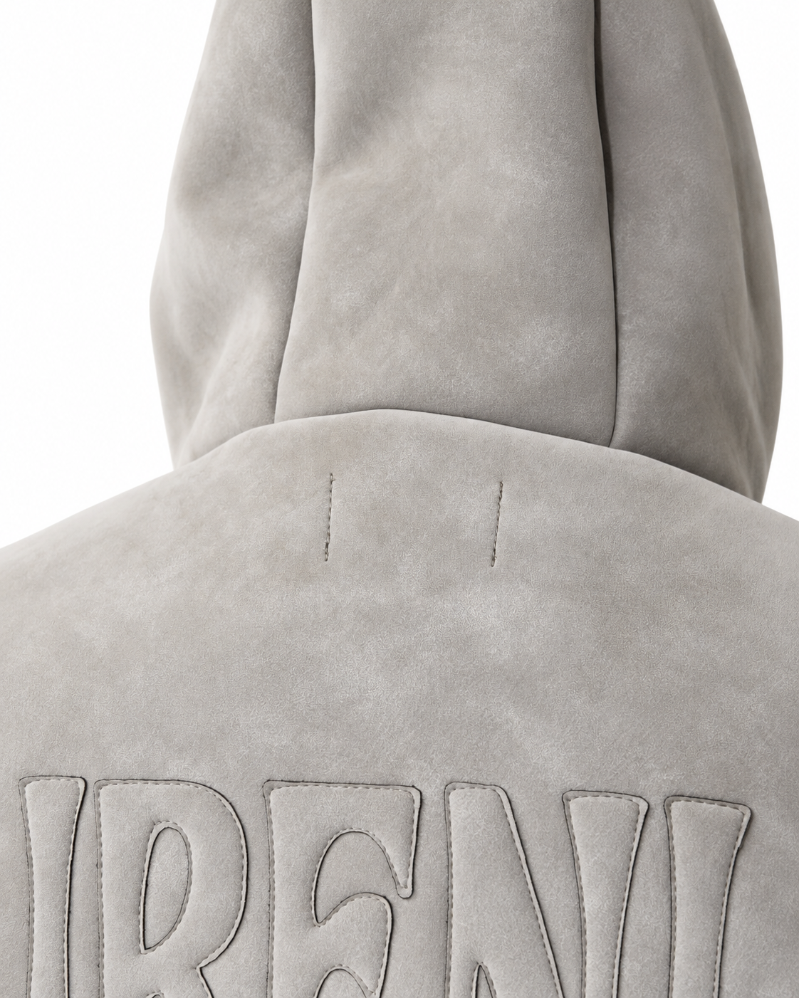 VELLUM — Faux-Leather Fleece Hoodie