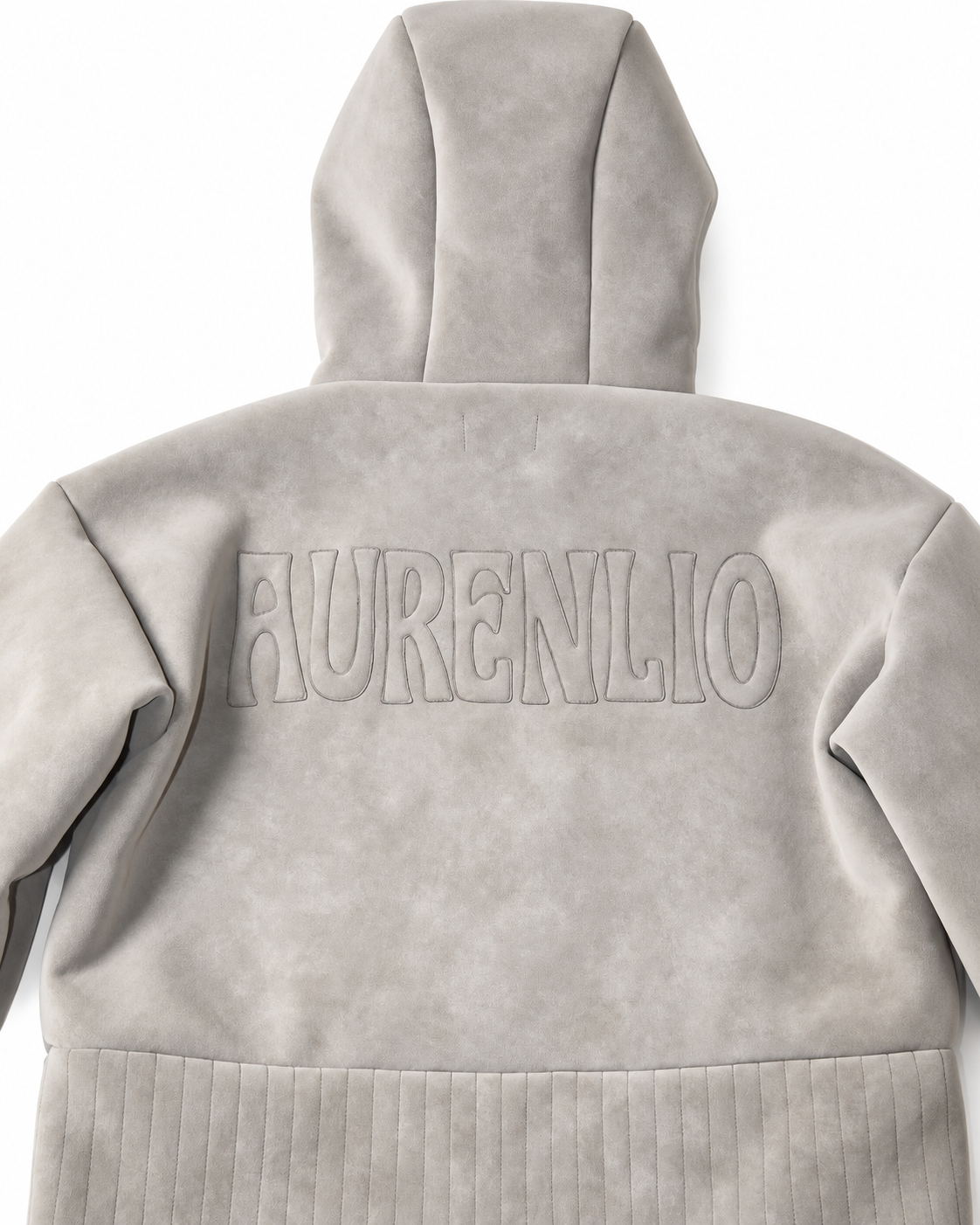 VELLUM — Faux-Leather Fleece Hoodie